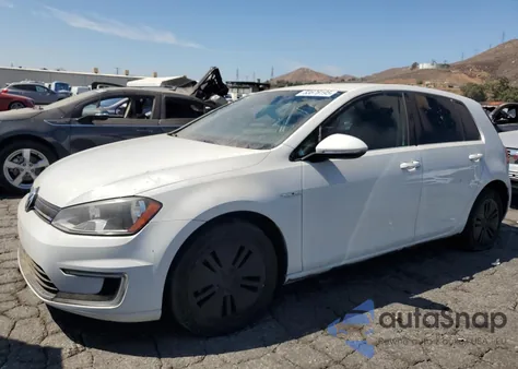 2016 Volkswagen E-Golf Se из США, поврежденный, VIN WVWKP7AU3GW915639